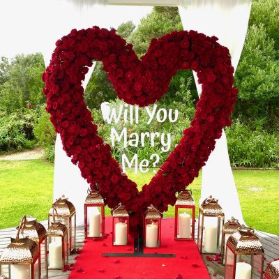 Heart Shaped Arch For Ceremonial Area