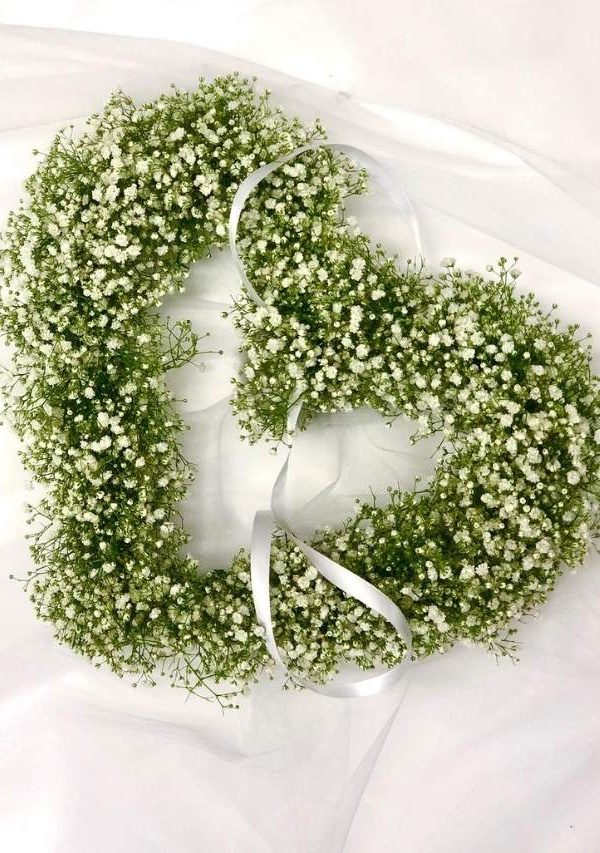 White and green flower heart - D&D